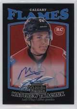 2016-17 O-Pee-Chee Platinum Retro Black Rainbow Matthew Tkachuk #R-86 Auto 4c6