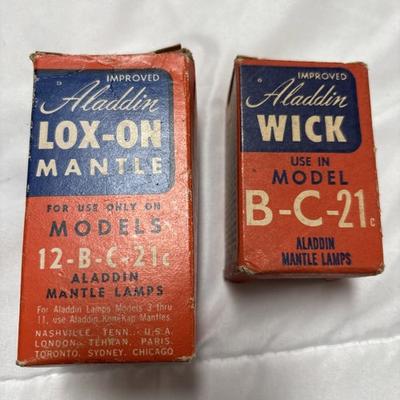 #ad Aladdin LOXON Mantle Models 12B C 21c NIB And Aladdin Wick NIB Model B C 21 $39.99
