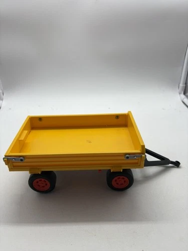 Playmobil hay wagon tractor trailer vintage geobra Yellow