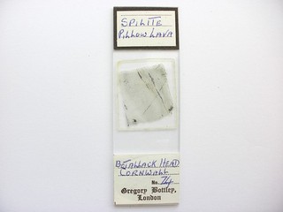 Vintage Microscope Slide. Spillite Pillow Lava from Cornwall by Gregory Bottley