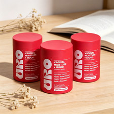 3 Pack URO Vaginal Moisture Support Vegan Capsules Mood Relaxation Women's Healt