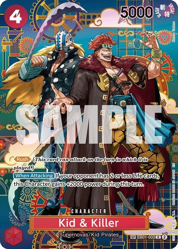 One Piece Kid & Killer - EB01-003 (SP) - The Azure Sea's Seven (OP14)