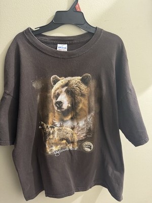 Grizzly Bear  Graphic Yellowstone Short Sleeve Size XL
