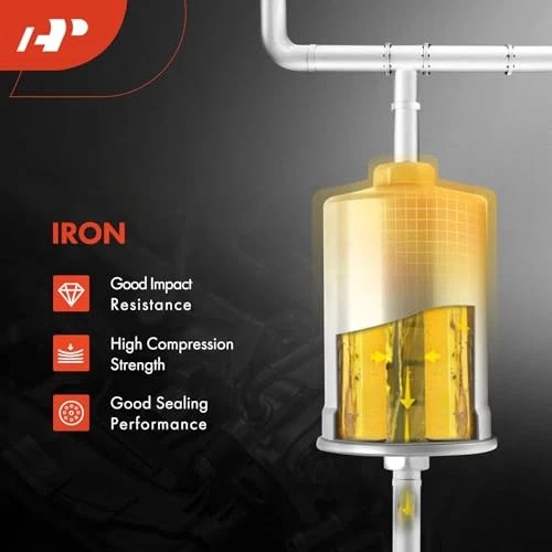 Fuel Filter for 2004–2014 Mazda 3 & 2008–2013 Volvo C30 & C70 S40 V50 2.0L-2.5L - Image 2 of 4