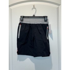 NWT Wilson Kids Tech Shorts Black and Weathervane Gray Size Medium