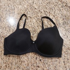 Victoria's Secret Body By Victoria Black UW Bra Size 36DDD Convertible Lined