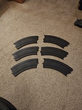 Tyco Slot Car Track 12" R 1/8 circle B5844 Lot Of 6 