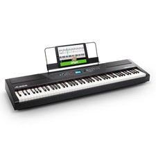 Alesis 88-Key Hammer Action Digital Piano Recital Pro Black