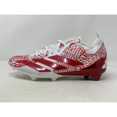 Adidas Adizero Electric 'Snakeskin' White Red Football Cleats, Size 12 IH8571