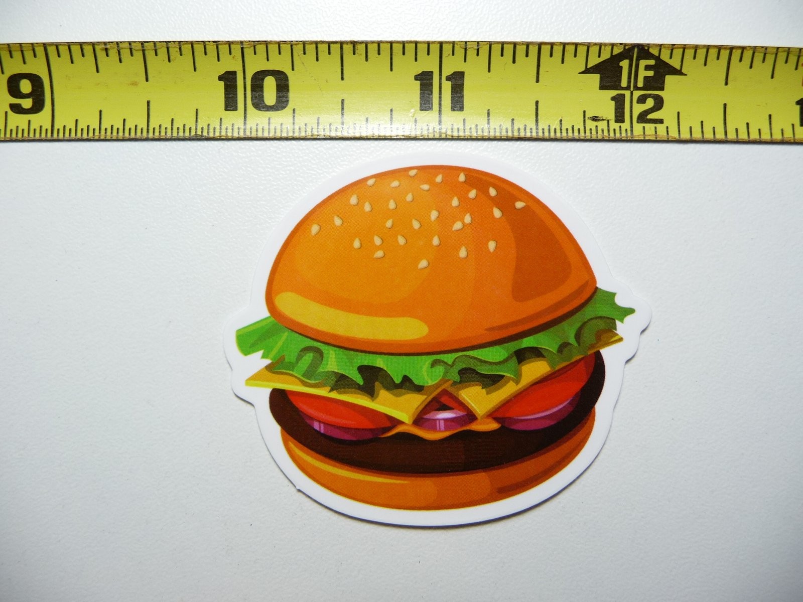 Hamburger decal sticker for food trucks and scrapbooking