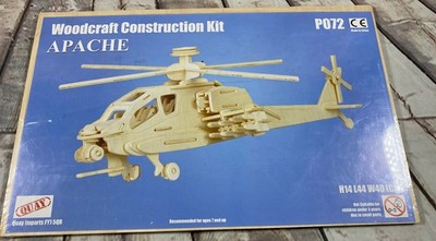 Quay P072 Woodcraft Construction Kit APACHE Model Kit Sealed