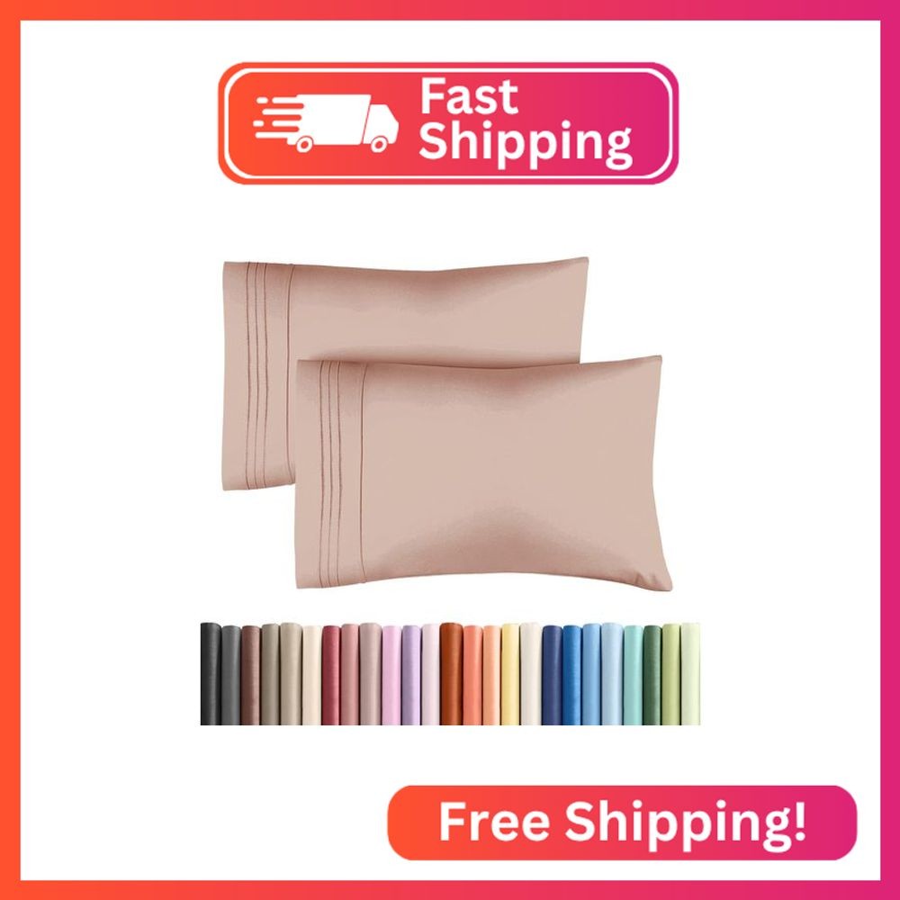 Queen Pillow Cases Set of 2 - Ultra Soft Hotel Quality Pillo
