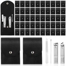Geosar 50 Set Travel Manicure Kit Bulk Professional Nail Clippers Pedicure