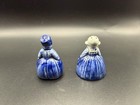 Vintage Delft Blue Dutch Boy Girl Salt & Pepper Shakers Holland — photo 3