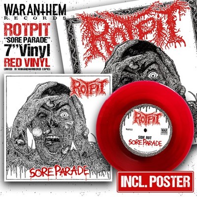 ROTPIT - sore parade 7'' red black marbled