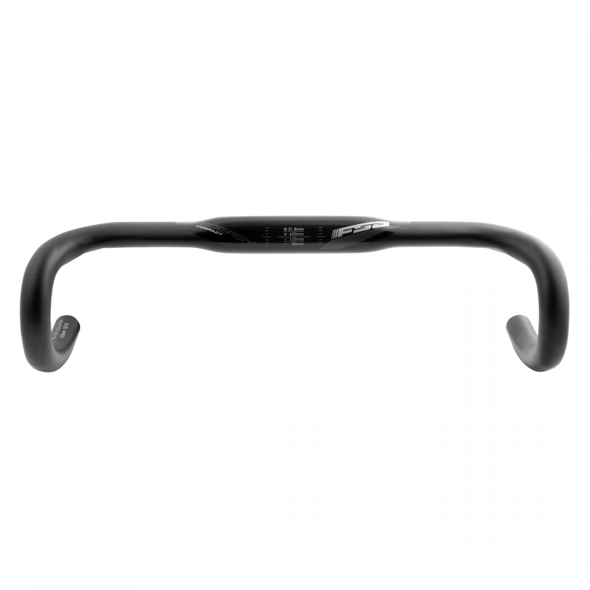 FSA Energy Compact SCR Handlebar - 7050 Aluminum Road Drop Bar 42cm Black 18590₽
