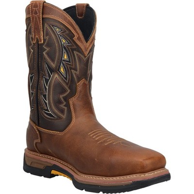 New Mens Dan Post WARRIOR Black Brown Leather, Safety Toe 11'' Work Boots DP59429
