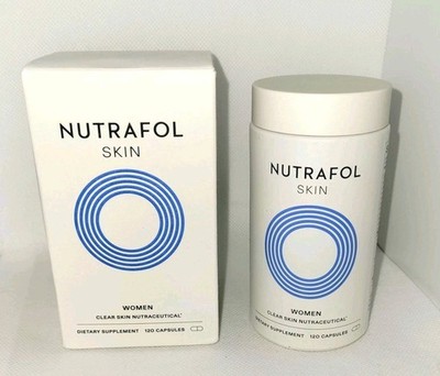 NUTRAFOL   Clear Skin Nutraceutical Supplement Acne 120 Capsules 1 Month 2/2026
