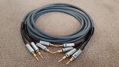 Monoprice Monolith speaker cable 10 feet - pair - gold plated banana plugs