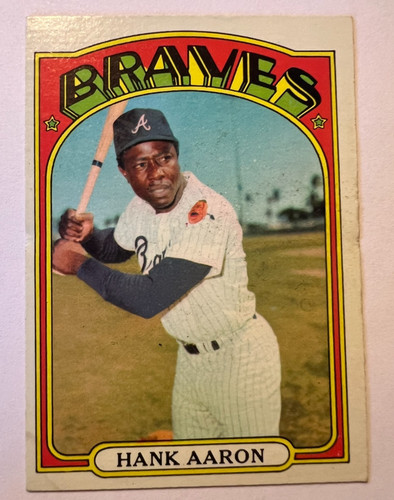 Hank Aaron #299 1972 Topps card