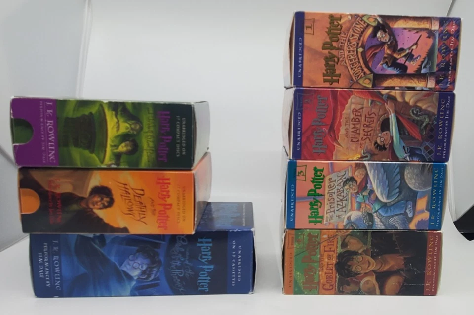 Harry Potter Year 1-7 Cassette CD Audio Book Complete Set Jim Dale J. K. Rowling - Image 4 of 4