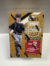 2021 Panini Elite Extra Edition Baseball New Sealed Blaster Box-2 AUTO/MEM