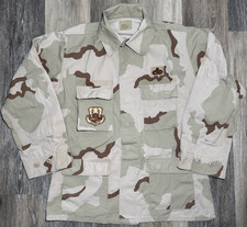 Desert Camo Mens Large Combat Jacket US Air Force Military Tactical DCU USCENTAF
