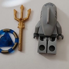 LEGO Atlantis Shark Warrior Minifigure atl004 w/ Trident & Shield Genuine LEGO