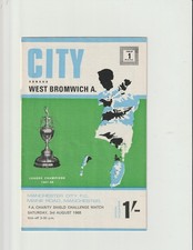 1968 F.A.Charity Shield.Manchester City v West Bromwich A.