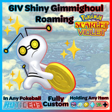 ✨Shiny Roaming Gimmighoul 6IV✨ Pokemon Scarlet & Violet 🚀Fast🚀