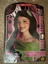 New Target Excl Child Halloween Costume Wig Monster High Draculaura Snow Bite