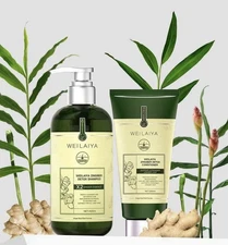 Weilaiya Luxury X2 Ginger Zingiber Detox Shampoo & Conditioner Unisex