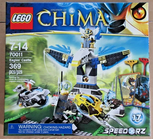LEGO CHIMA 70011 ~ EAGLES' CASTLE ~ NISB EWALD  WORRIZ  LENNOX  SPEEDORZ  Cards