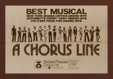Donna McKechnie "A CHORUS LINE" Marvin Hamlisch 1976 Shubert Los Angeles Flyer