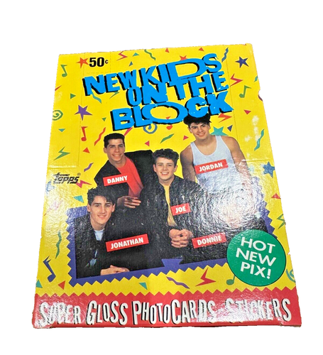 NUEVO KIDS ON THE BLOCK 1989 TOPPS TARJETAS COLECCIONABLES CAJA 36 PAQUETES SELLADOS DE FÁBRICA - Imagen 2 de 7
