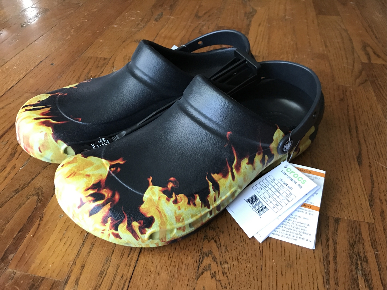 crocs classic flame broiled