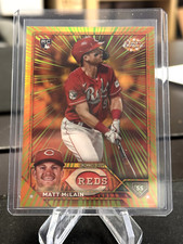 MATT MCLAIN 2023 TOPPS CHROME UPDATE RADIATING ROOKIE CASE HIT SSP REDS RC