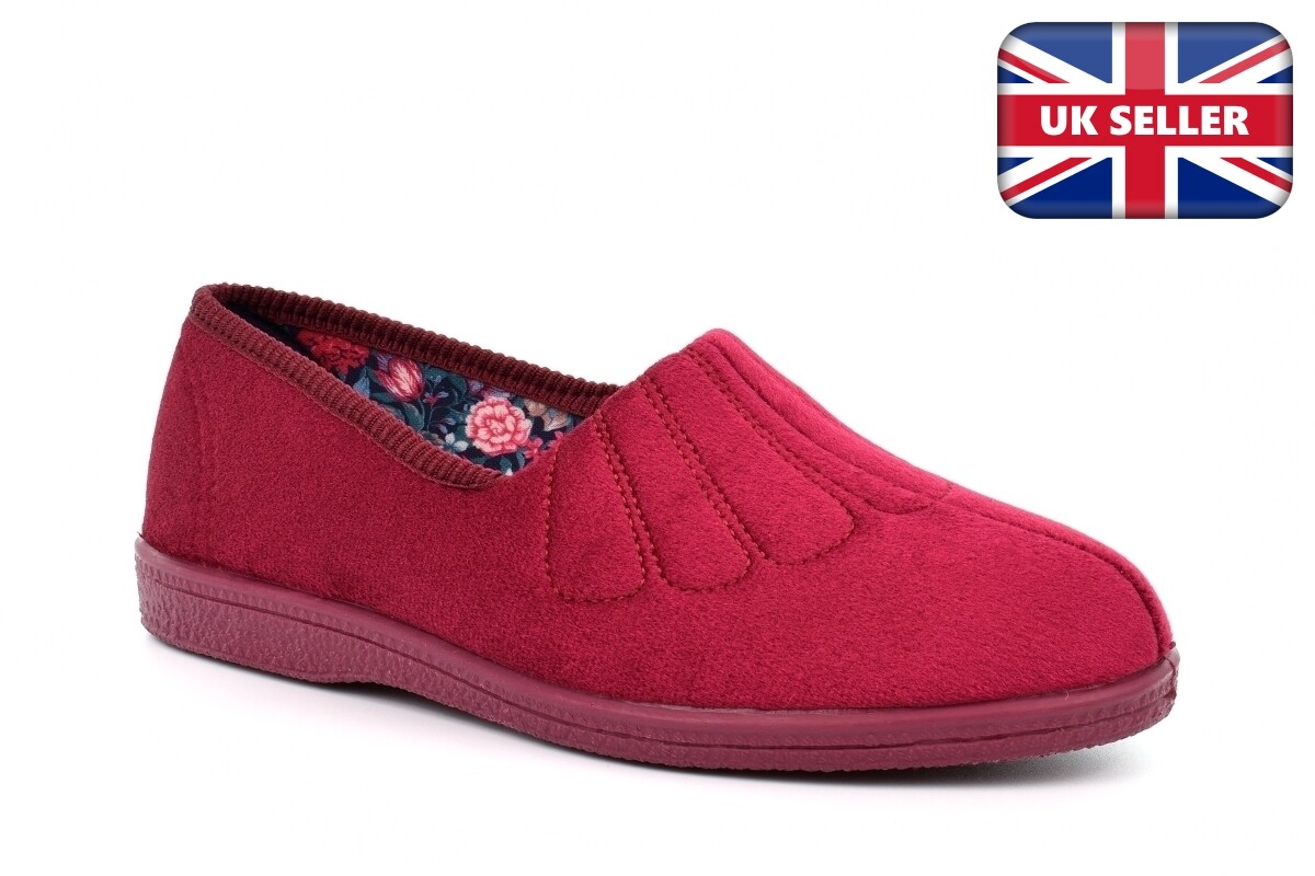 SAOLA Pantofole da donna larghe vestibilità donna larghe pantofole slip on suola in gomma