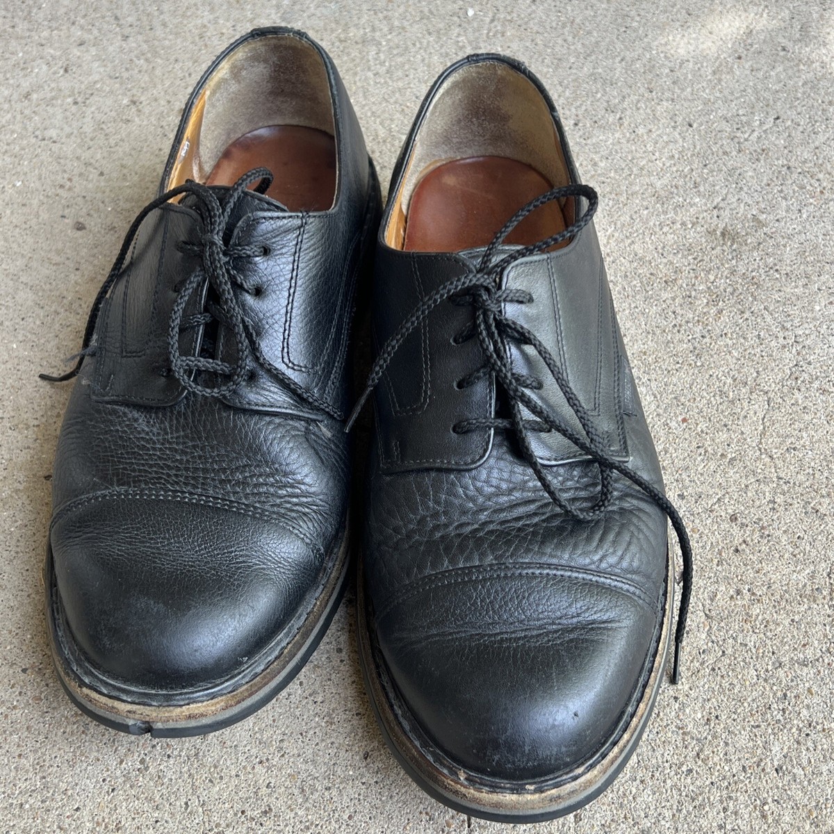 MEPHISTO Air Relax Goodyear Welt Men’s Black Leather Oxford Shoes 10 9.5 Lace Up Mephisto Goodyear Welt Melchior Men Shoes Size 9.5 - Etsy Israel main image 4