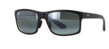 Maui Jim POKOWAI ARCH 439-2M Matte Black POLARIZED Grey Sunglasses