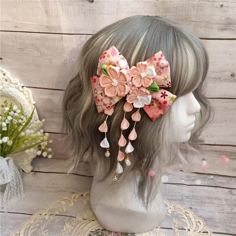 Cherry blossom hair comb Pink sakura hair accessories