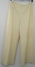 Ralph Lauren black label off white wool blend wide leg pants size 10