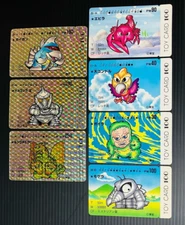 Rare Japanese Godzilla Wars Toy Card 100 Uncut Lot of 7 Toho Mechagodzilla