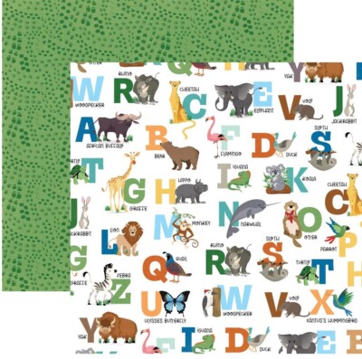 A Day at the Zoo - ABC's, DS scrapbook paper - PhotoPlay ZOO4021 | eBay