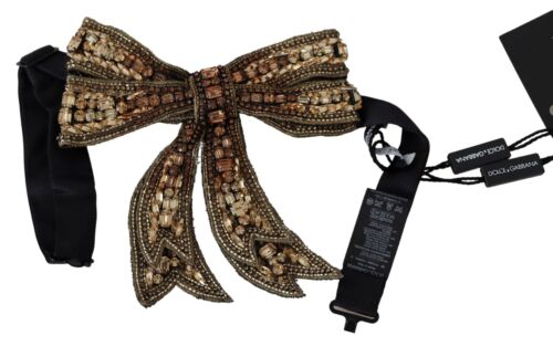 Cravate arc homme Dolce & Gabbana 100 % cristal soie embellissement cravate classique - Photo 1 sur 2