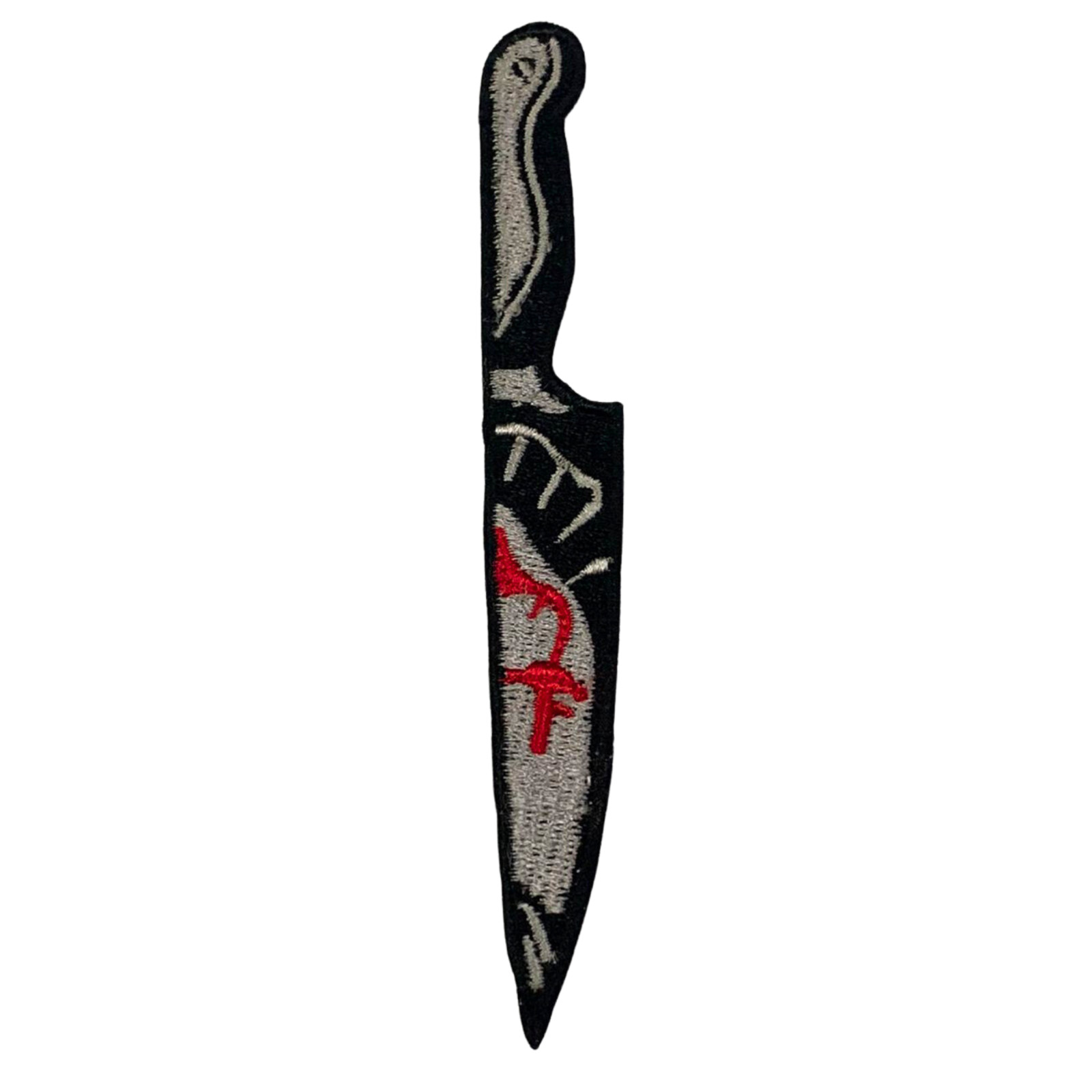 Cuchillo ensangrentado Herramienta de lucha Hierro en parche bordado Coser en...
