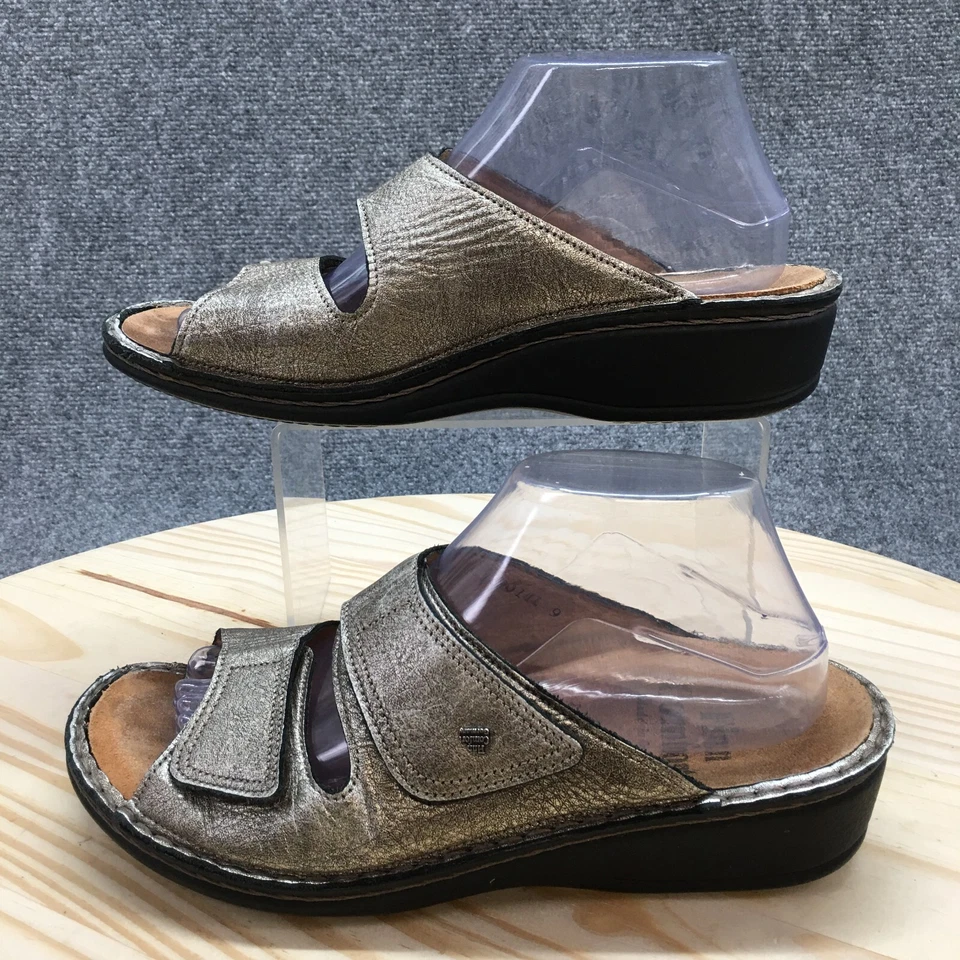 Sandálias Finn Comfort Feminina 40 Jamaica Slide Marrom Salto Cunha Casual - Imagem 2 de 4