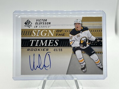 2019/20 Upper Deck Sign Of The Times Auto Victor Olofsson /99