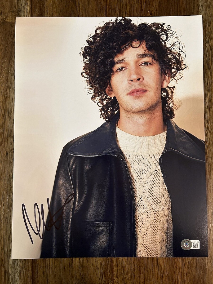 Matt Healy 'The 1975' Signed 11x14 Photo Lead Singer Beckett PROOF