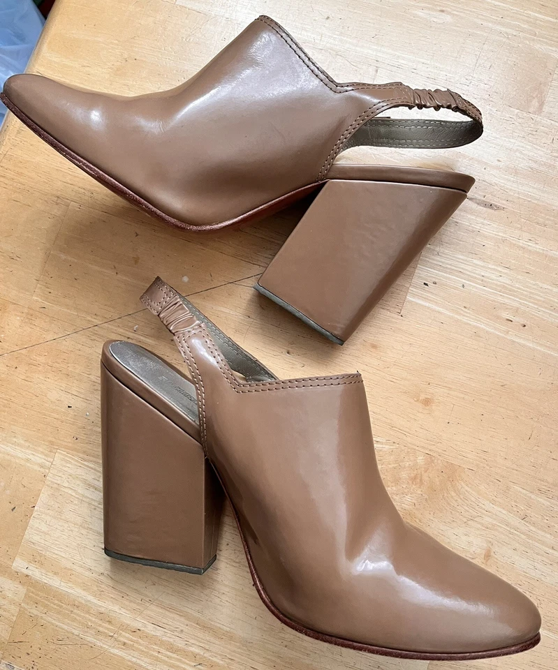 Zapatos de tacón Rachel Comey Kai Slingback Mules en charol camel talla 8 ¡En muy buen estado! Foto 3 de 4